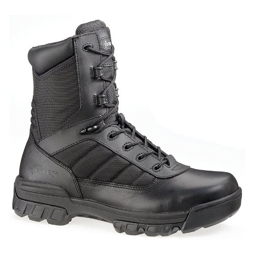 Bates Men's 8" Tactical Sport Side Zip, Black, 10.5 M US