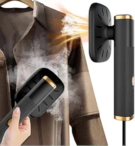 3NH Upgrade Portable Mini Ironing Machine 180 Rotatable Handheld, 2 In 1 Dry and Wet Ironing, Portable Mini Ironing Machine Foldable Travel Garment Steamer for Home & Travel Clothing Care (Black)