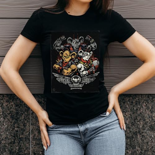 T-Shirt Biker Event Mice Gift for Men from Short Mars Sleeve Family Novelty Friend Big Girl Women Unisex Multicoloured4