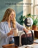 LOVEVOOK Teacher Tote Bag for Women Work Laptop Purse With Large Cup Holder