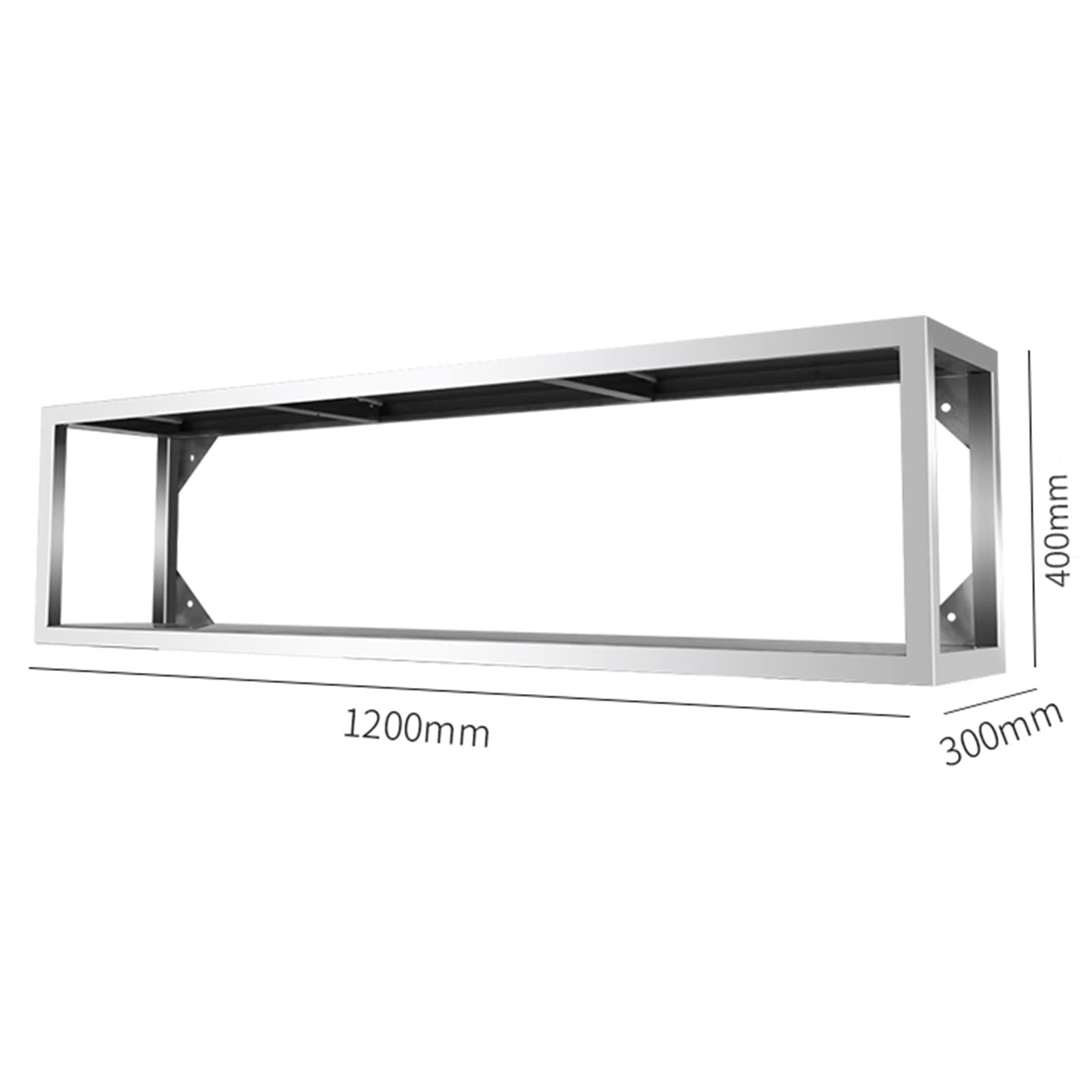 Estante de almacenamiento de cocina de acero inoxidable, estante de montaje en pared para ollas y sartenes, soporte para utensilios y organizador de utensilios de cocina, estante multifuncional para
