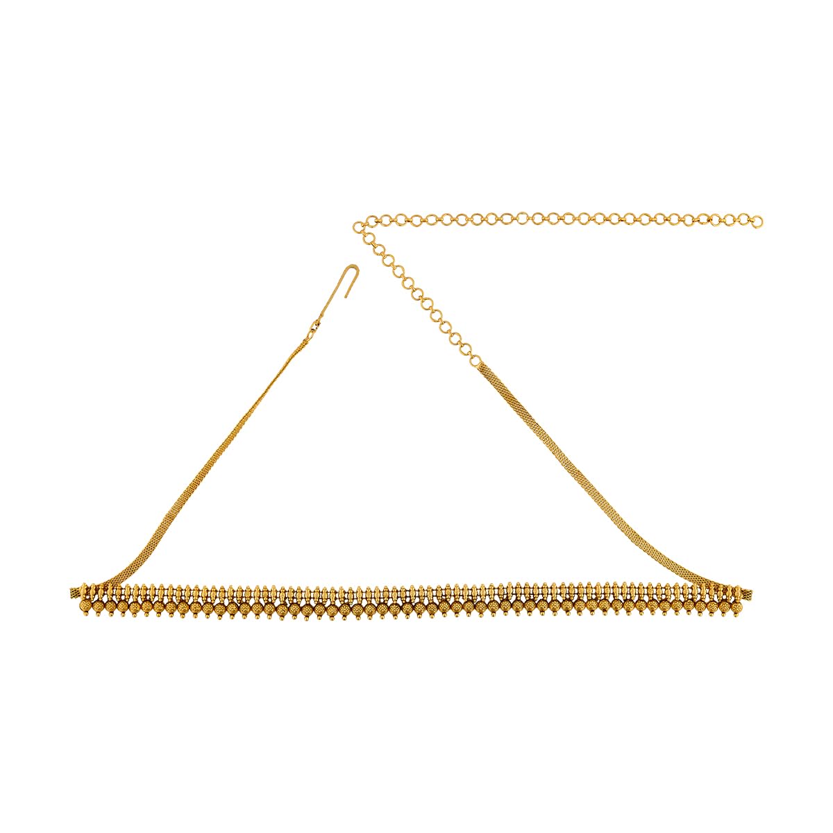 kushal's Fashion Jewellery Gold Plated Antique Kamarbandh Waist Belt with Adjustable Chain for Women - Bridesmaid & Special Occasion Jewellery - 457164-picture-16