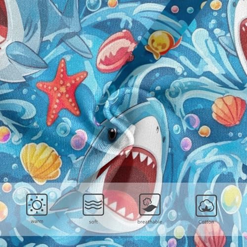 Cute Sharks Toddler Girls Underwear, Cotton Girls Underwear, 2T–8 Years3