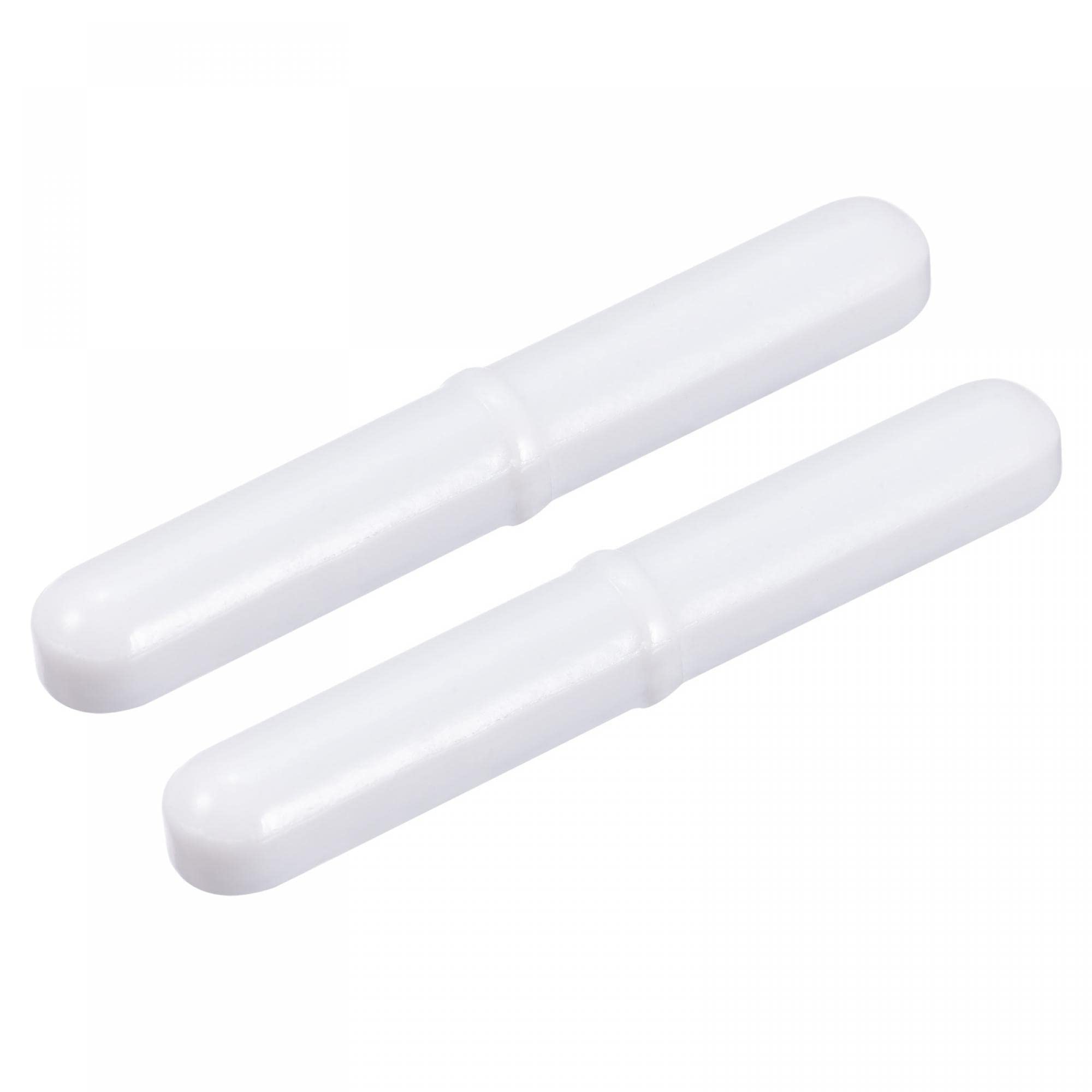 sourcing map Magnetic Stirrer Mixer Stir Bar Rod 70mm(2.76") x10mm with Ring Shape Coating Magnet White for Laboratory 2Pcs