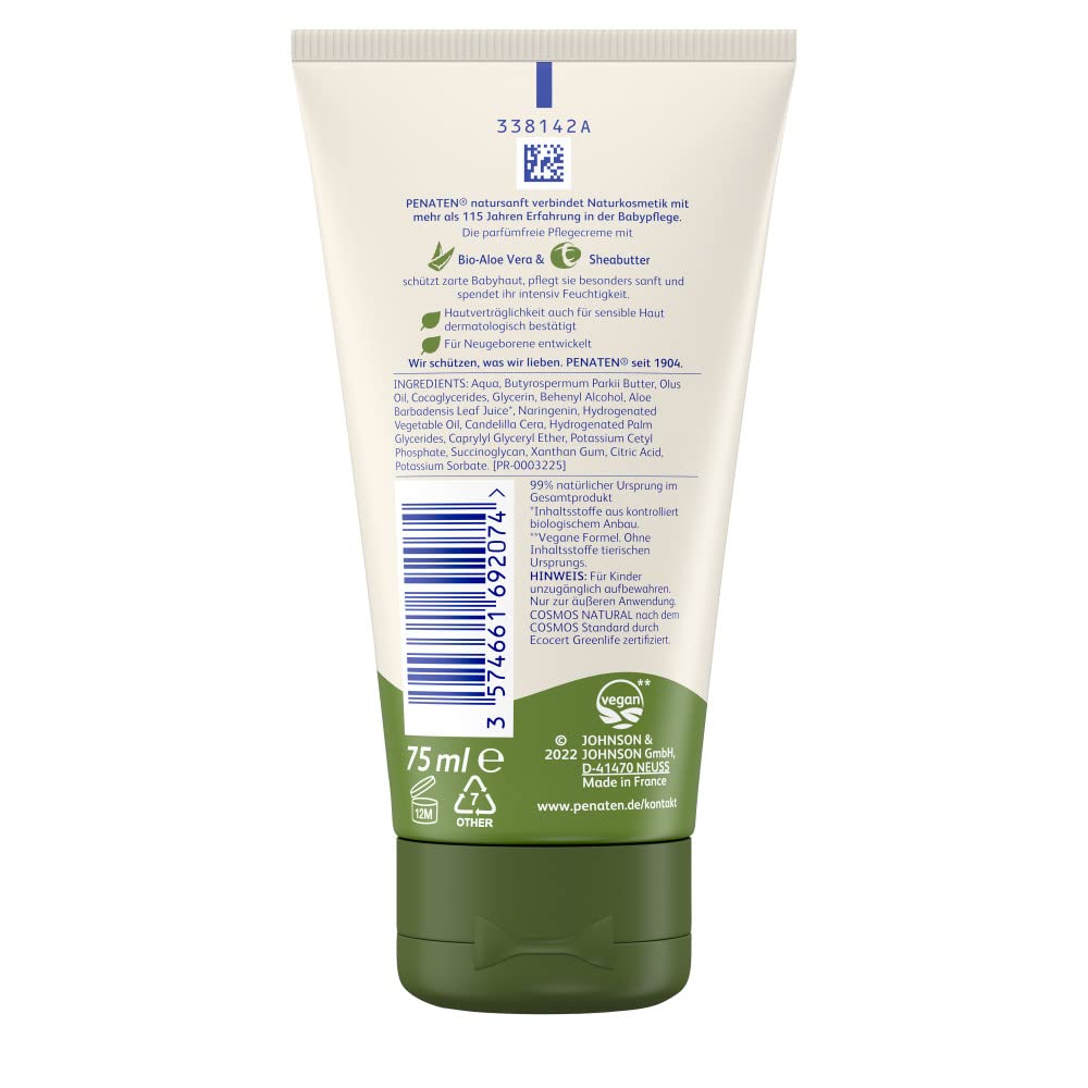 Penaten Natursanft Lot de 6 crèmes de soin pour le visage et le corps 75 ml