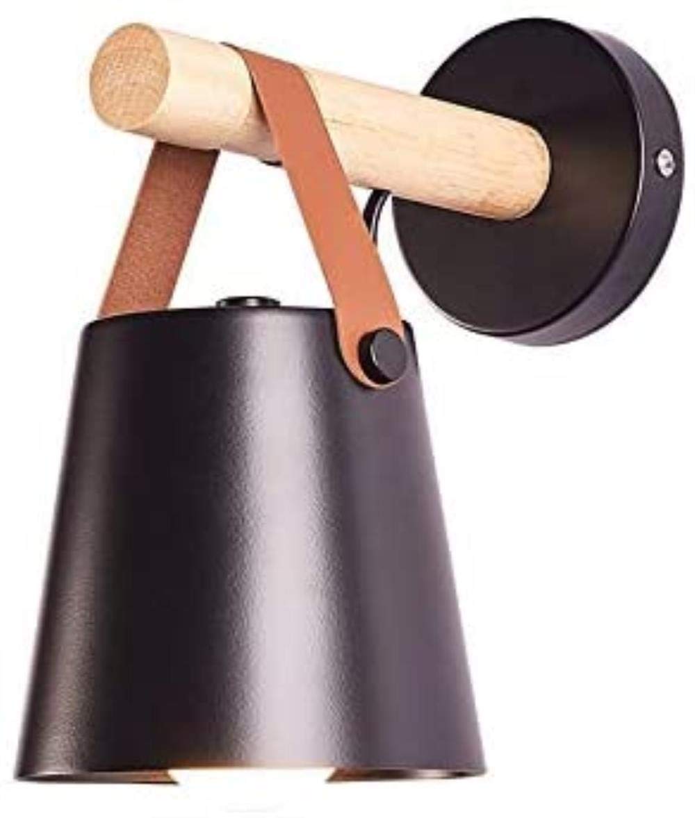 HynJGih Wall Lights,Aisle Lights Study Light Bedside Lamp Corridor Light for Kitchen Restaurant Loft Coffee Bar(Schwarz)
