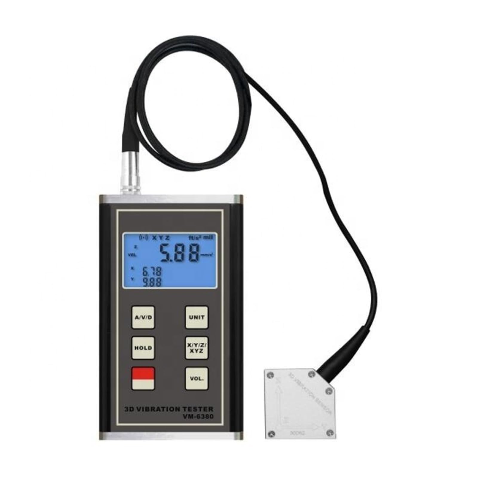 Vibration Meter, VM-6380 For Digital Hours 3D