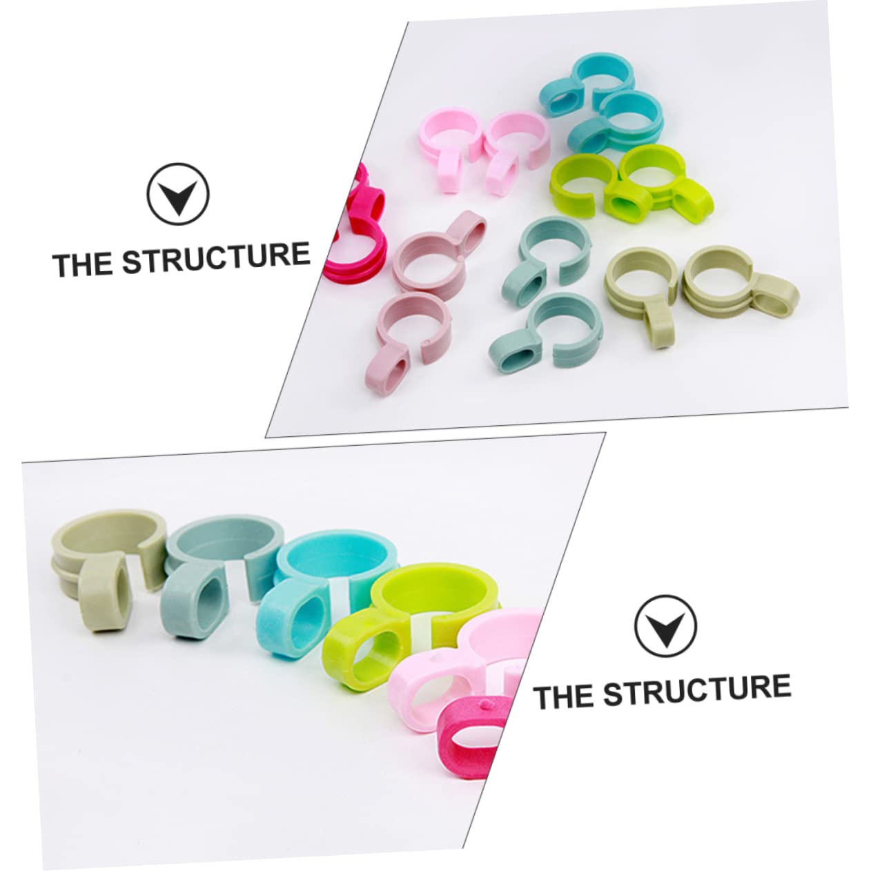 PRETYZOOM 500 Pièces étendoir Cintres Clips De Fixation Pince