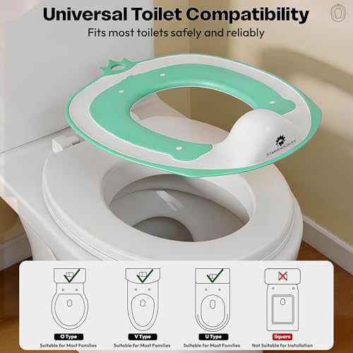 Image of StarAndDaisy Potty Seat /Chair for Kids 1-5 Years / 3-In-1 Baby Toilet Training Seat with Anti-Skip Pads, Removable Potty Pot, Potty Training Seat for Baby & Kids -Aqua