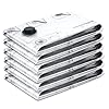 ETROBOT 6 Pezzi Buste Sottovuoto Vestiti(60x40cm)Sacchetti Salvaspazio Sottovuoto, Sacchi Sottovuoto Vestiti per Armadi,Valigie,Lenzuola,Cuscini,Coperte,Viaggi,Traslochi