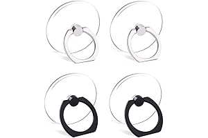 Cell Phone Ring Holder Stand Transparent Finger Grip Loop for Enhanced Phone Grip and Support