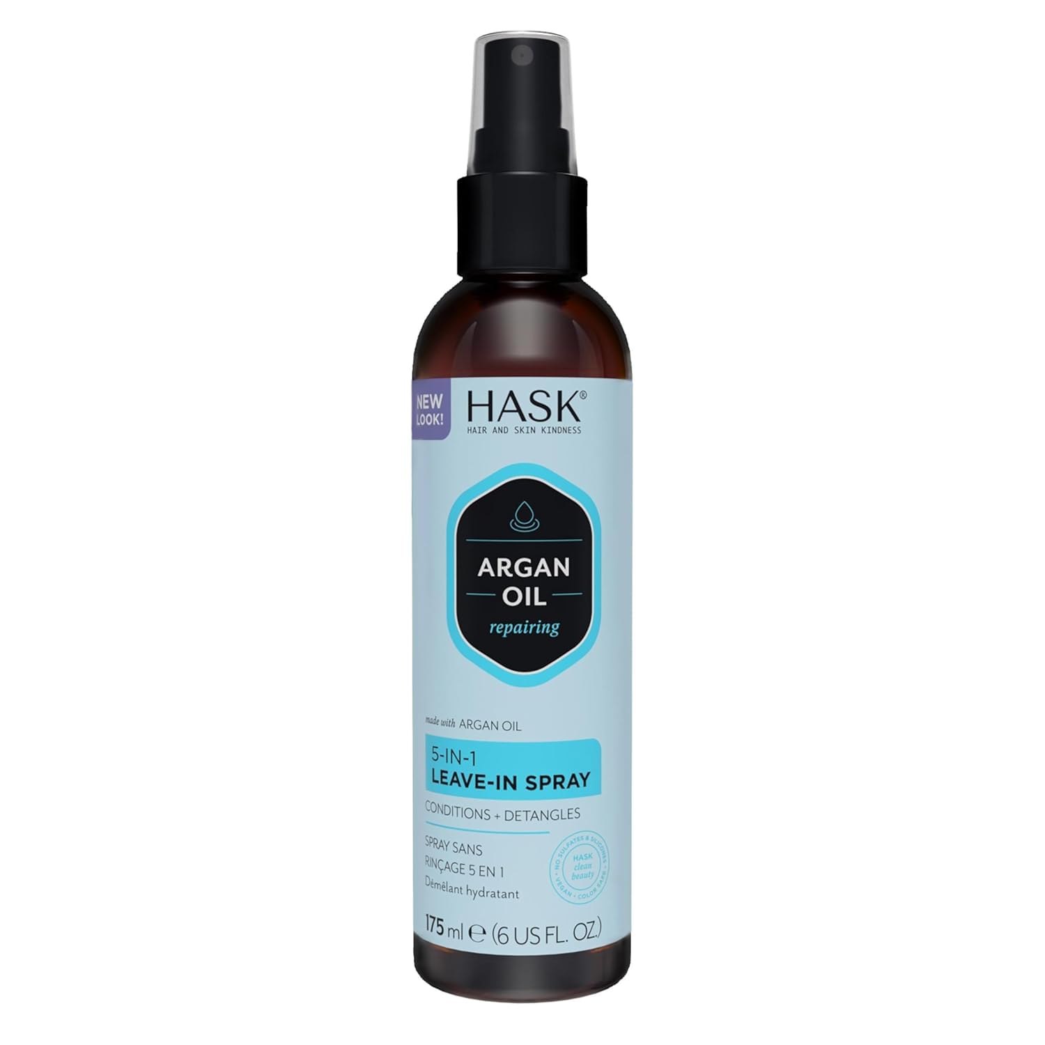 Hask Argan Oil 5 in 1 Leave In Spray 175 ml, Black