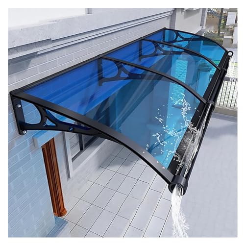 Auvent d'extérieur imperméable avec housse polycarbonate pour auvent de porte - 2