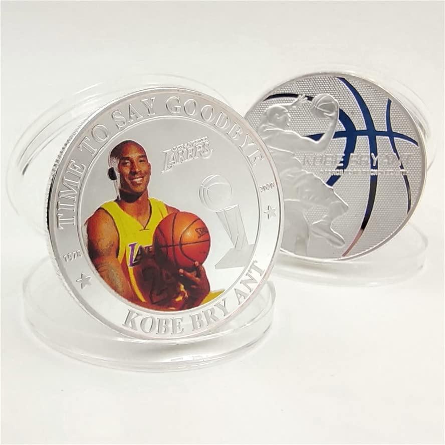 Goodbye Youth Tribute Kobe Commemorative Coin boss Kobe Commemorative Coin Black Mamba Volute Collection Coin