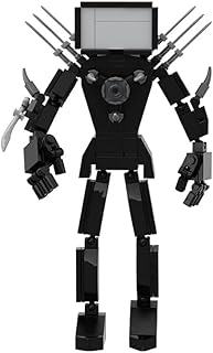 YOKIMA Skibidi Toilet Action Figures Building Blocks - Skibidi Toilet Titan Cameraman,Giant TV Man, Tiitan Speakerman Collectible Anime Building Bricks Halloween for Kids Adults Game Fans (B)