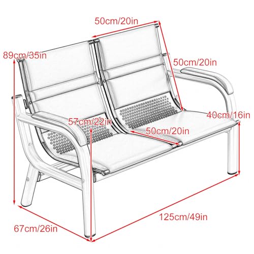 2 sillas de sala de espera cómodas para visitas prolongadas 4