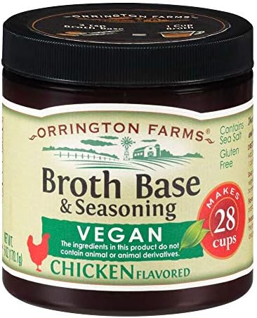 All Natural Vegan Broth Base & Seasoning, Chicken, 6 Ounce (New Version)