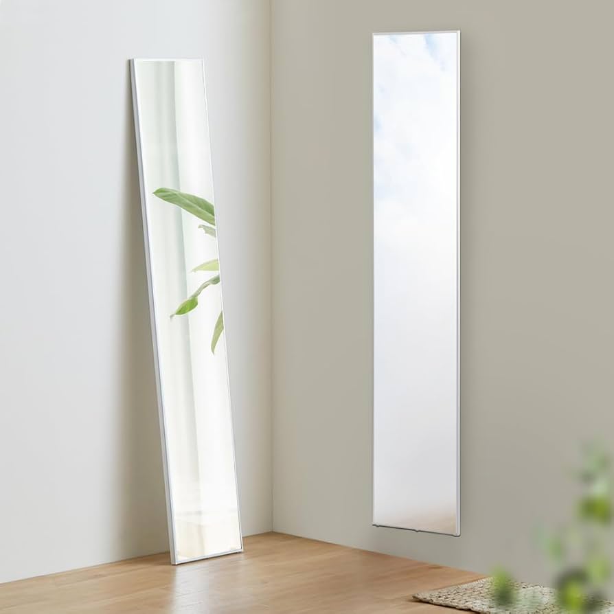 割れない鏡 折りたたみ 180度 360度展開 100cmx2枚（シルバー） 割れ