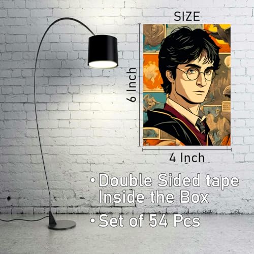Image of SAW Harry Posters Wall Collage Kit - Pack of 54 (4x6 Inches)| Aesthetic Vintage Music Artwork, Wall Decoration | Hollywood Singer Wall Decor Posters For Living Room, Bedroom, Home and Office