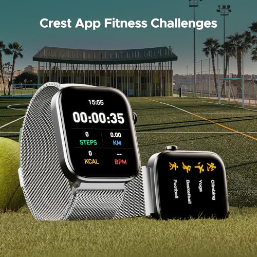 Image of Boat Storm Call 3 w /TBT Navigation, Daily Activity Tracker, DIY Watch Face Studio,700+ Active Modes, 1.83 inch (4.6 cm) HD Display Fitness Smart Watch for Men & Women(Silver Metal)