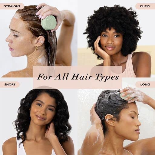 Miniatura 4 de Kitsch Barra de champú de árbol de té y menta y barra de acondicionador púrpura para cabello rubio con descuento