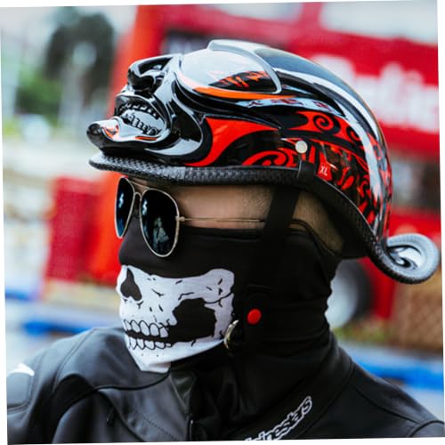 Cascos de motocicleta de cara abierta estilo gorra de béisbol talla M para adultos 5