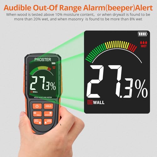 Proster PST-PST252 Moisture Meter - Pinless And Non Destructive Wood Moisture Meter thumb #7