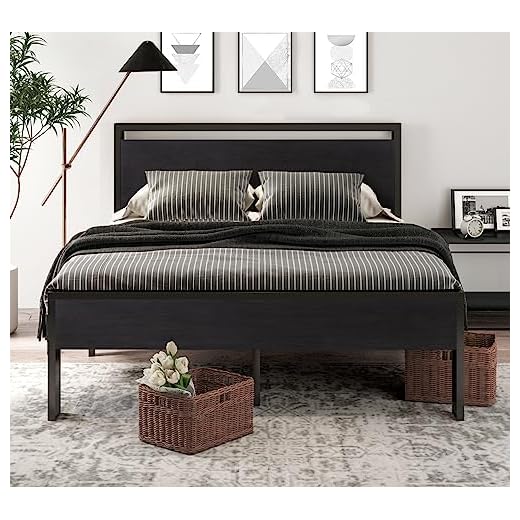 SHA CERLIN 14 Inch Queen Metal Bed Frame