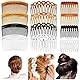 12 Stück Haarkamm zum Stecken, French Combs mit Zähnen, Kunststoff Steckkamm für Haare, Einsteckkamm, Vintage Dekorativer Steckkamm Haare für Mädchen Damen