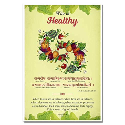 Sanjeev Newar, Who is Healthy ?, Ayurveda Wall Art, Yoga ...