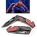 Spider Man 8 Inch Spring Assisted Pocket Knife With Glass Breaker + Belt Cutter