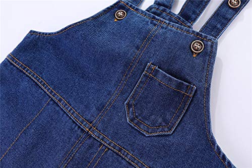Mud Kingdom Little Boys Cute Denim Overalls Adjustable Straps2