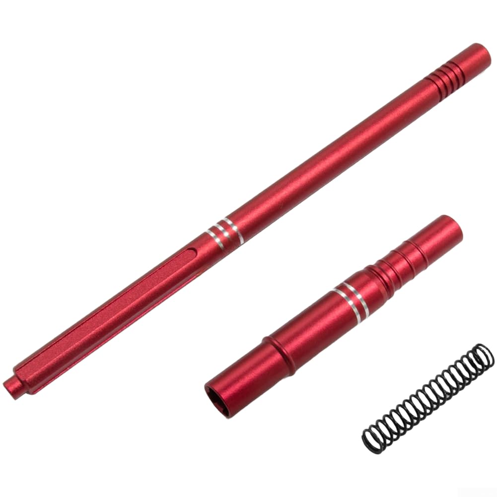 Metal Drive Shaft Upgrade Parts for ARRMA For Mojave 1/8 4S RC Desert Truck, Red Blue Titanium, Enhanced Durability and Power Transmission for Off-Road(Red)