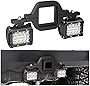 Nilight 2 PCS 4 Inch 60W Led Pods with 2.5 Inch Tow Hitch Mounting Brackets LED Backup Reverse Lights Rear Search Lighting Led Light Bar for Pickup ATV SUV Truck Trailer Boat
