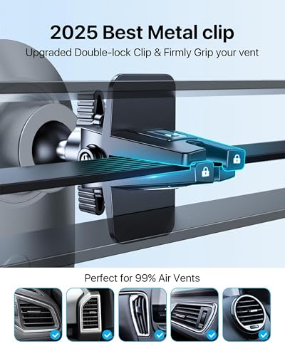 Andobil Upgraded MagSafe Car Vent Mount Pro – 23 Magnets, 360° Rotation — view 7
