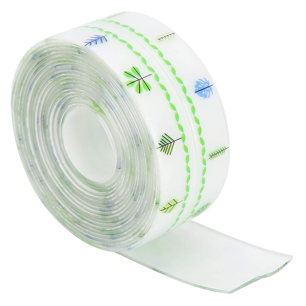 Caulking Tape for Kitchen, 38mmx3.2m Transparent Self Adhesive Window Seal Strip Toilet Caulk Strip Bathtub Water Guards Wall Protector Caulk Tape for Bathroom Kitchen
