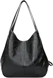 Bolsa Feminina de Ombro Grande em Couro PU, Bolsa Sacola Elegante e Leve para o Dia a Dia, Bolsa de Mão Estilo Tote para Compras e Trabalho