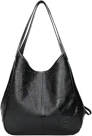 Bolsa Feminina de Ombro Grande em Couro PU, Bolsa Sacola Elegante e Leve para o Dia a Dia, Bolsa de Mão Estilo Tote para Compras e Trabalho