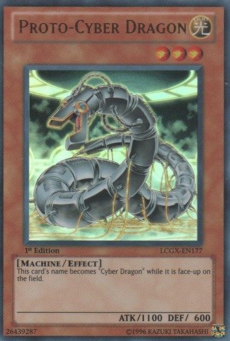 Amazon.com: YU-GI-OH! - Proto-Cyber Dragon (LCGX-EN177