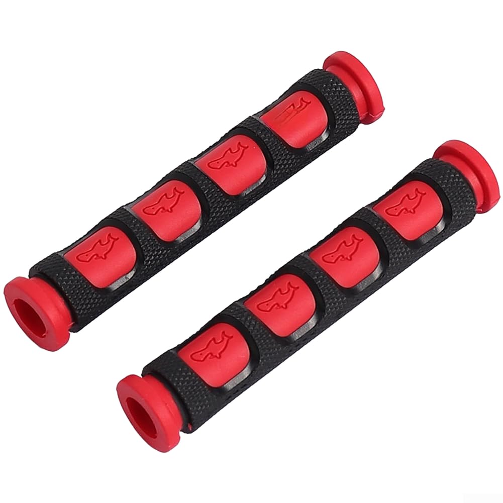 Electric Scooter Brake Grip Cover, Silicone Handlebar Protector Anti Slip for Kick Scooters, Soft Non-Slip Brake Lever Sleeve, Wear-Resistant Replacement Part(Red)