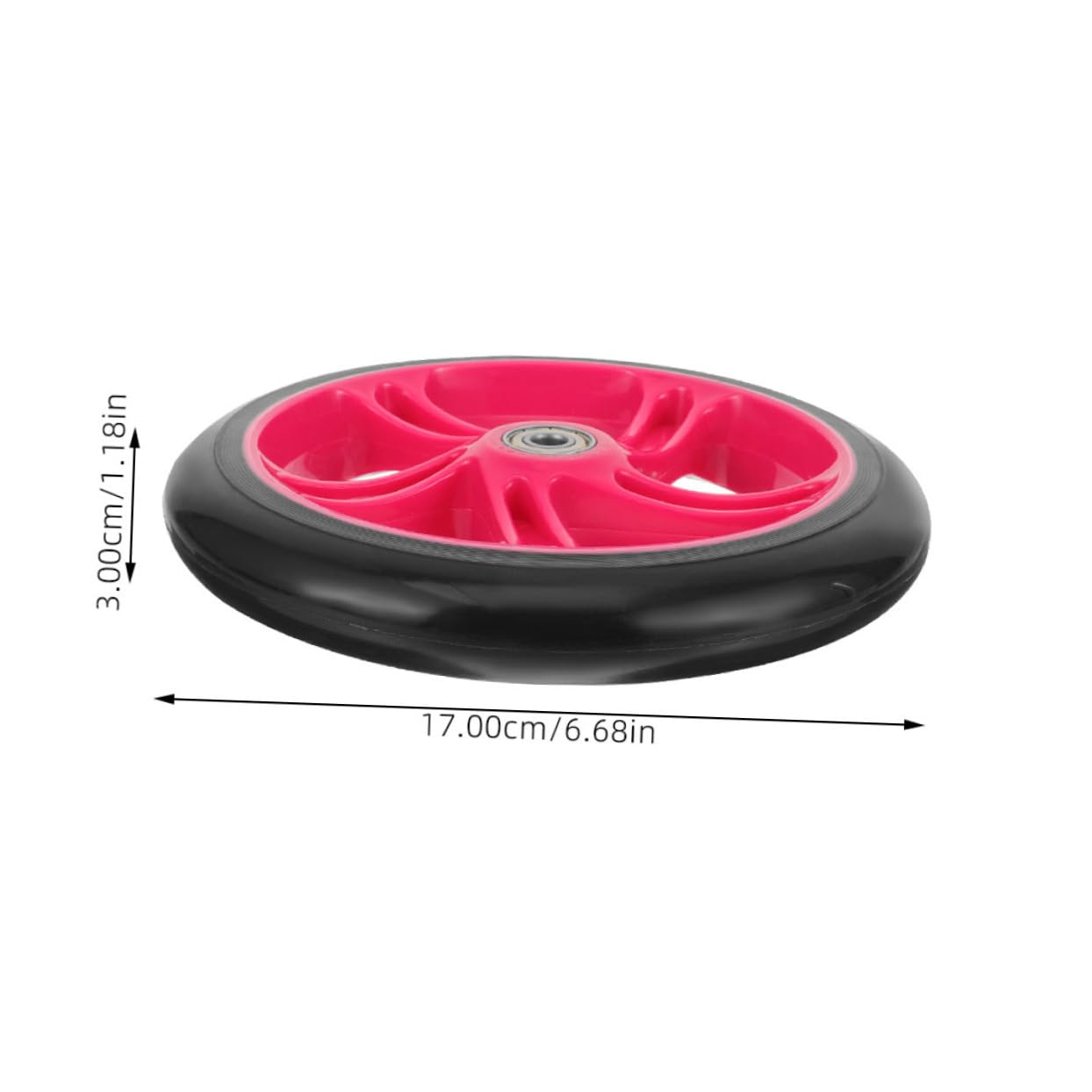 Kisangel 2pcs Convenient Non Skid Scooter Wheels Durable Wear Resistant PU Skateboard Replacement Wheels Easy Installation for Smooth Riding for Skateboards Scooters and More