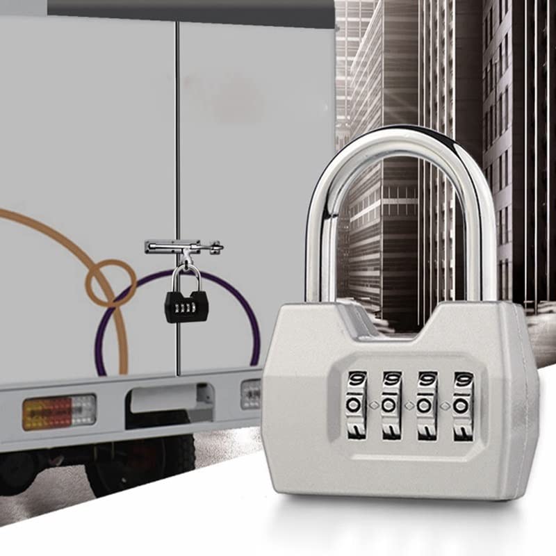 Lucchetto a combinazione, Lock Locker Locker blocco con blocco combinato 2 PC Combinazione Padlock a 4 cifre blocco blocco pesante for la cassetta degli attrezzi dell'armadietto della palestra for est