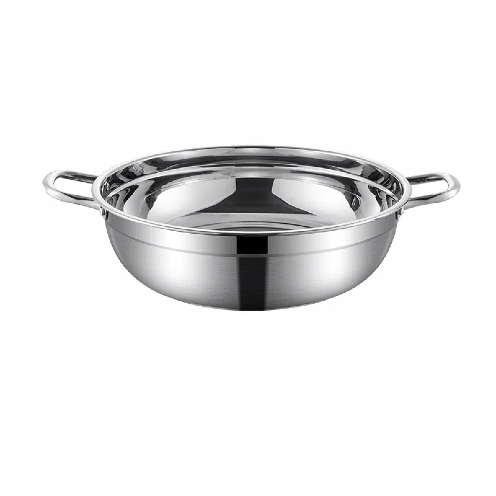 Amazon｜ステンレス両手鍋 しゃぶしゃぶ鍋（28-34cm）火鍋 鍋 卓上鍋