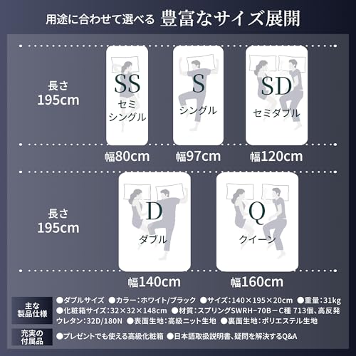 極美品！　ダブルサイズ　ゴクミン Amazon.co.jp: GOKUMIN: ダブル
