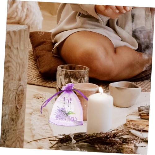 Bolsas de Organza Lavanda 20pcs HEALLILY para Almacenaje miniatura 6