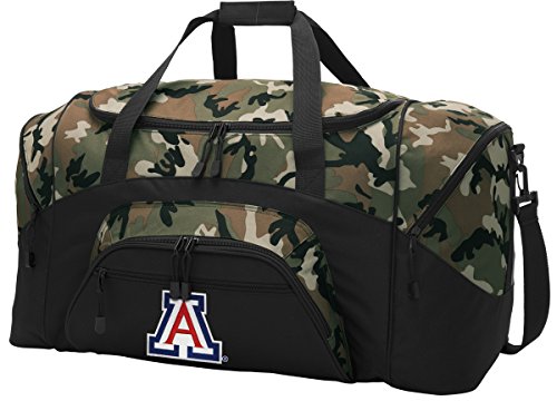 University of Arizona Camo Duffel Bag - Large UA Wildcats Suitcase or Gym Bag for Men or Ladies Him or Her (Camo)