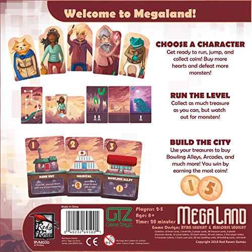 Red Raven Games Megaland, Multi-Colored miniatura 3