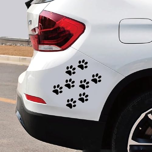GALPADA 24st Autoaufkleber Mit Katzenpfotenabdruck Auto- Autofenster Aufkleber Katzen-fußabdruck Aufkleber Fürs Auto Karosserieaufkleber Aufkleber Für Auto Pvc Schmecken Heckscheibe