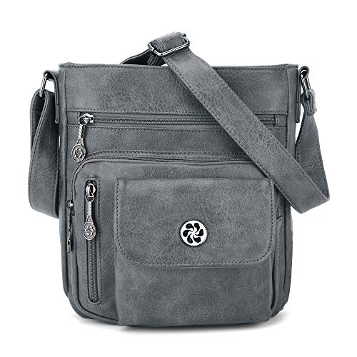 Angel Kiss Crossbody Bags Faux Vegan Leather Shoulder Bags for Women Small Handbag with Adjustable Strap