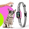 Tiny Bark Collar for Small Dogs 5-15 lbs – No Shock Anti Barking Collar with AI Chip – 3 Modes & 5 Sensitivity Levels – Waterproof, Rechargeable, Magnetic Charging – Humane, Effective Training (Pink)